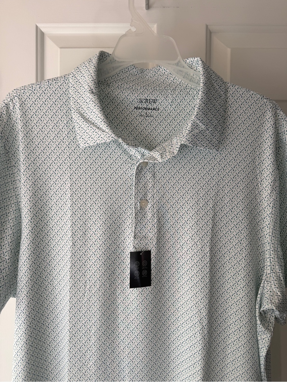 NEW with Tags ⛳️J. Crew Men's Light Blue Golf Print Polo⛳️